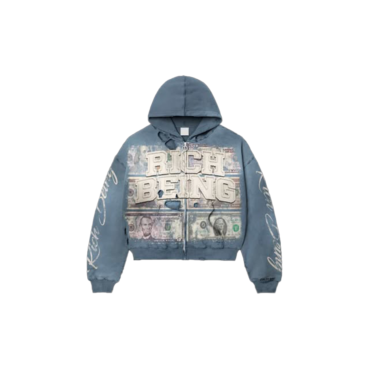 OCEAN BLUE ZIP UP